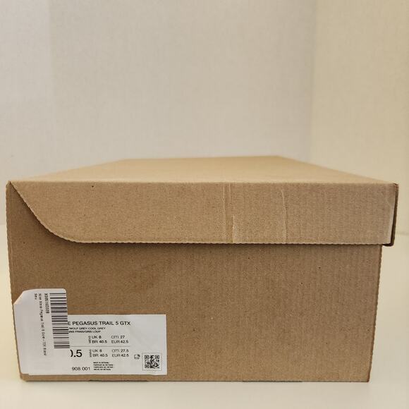 Nike Mens Pegasus Trail 5 Gore-TEX Black/Wolf Grey/Cool Grey/Anthracite 9 Medium main image 6